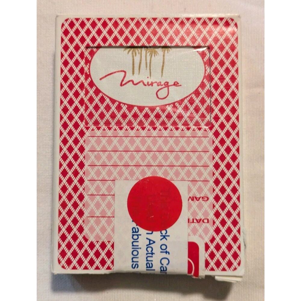 Mirage Playing Cards Red Casino Played Collectible Las Vegas DZ